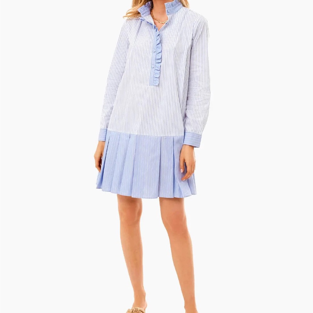 Tuckernuck Gentlemen's Stripe Tate Dress In Blue & White, Size L